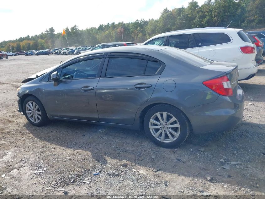 2012 Honda Civic Ex VIN: 19XFB2F8XCE335985 Lot: 43338376