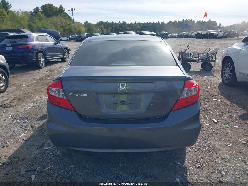 2012 Honda Civic Ex VIN: 19XFB2F8XCE335985 Lot: 43338376