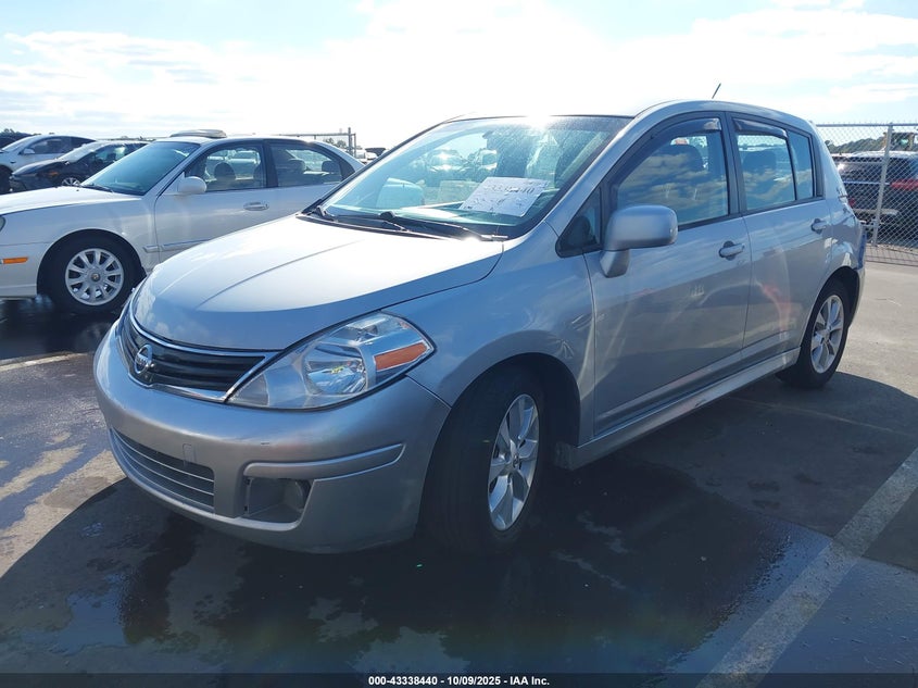 2012 Nissan Versa 1.8 Sl silver hatchback gasoline 3N1BC1CP8CK298585 photo #3