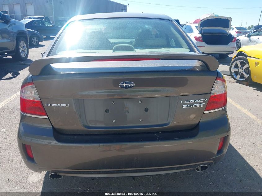 2008 Subaru Legacy 2.5Gt Limited VIN: 4S3BL676486214642 Lot: 43338564