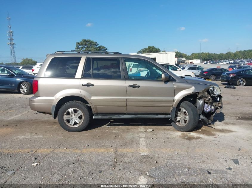 2003 Honda Pilot Ex VIN: 2HKYF18463H579548 Lot: 43338580