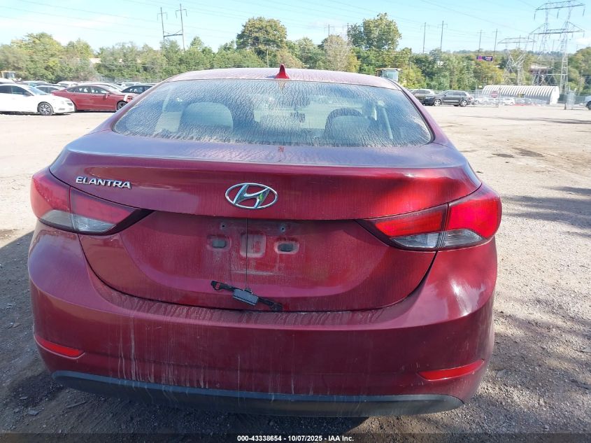 2014 Hyundai Elantra Se VIN: 5NPDH4AEXEH466668 Lot: 43338654