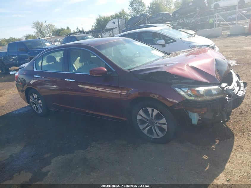 2013 Honda Accord Lx VIN: 1HGCR2F38DA180801 Lot: 43338655