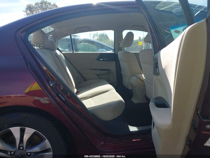 2013 Honda Accord Lx VIN: 1HGCR2F38DA180801 Lot: 43338655