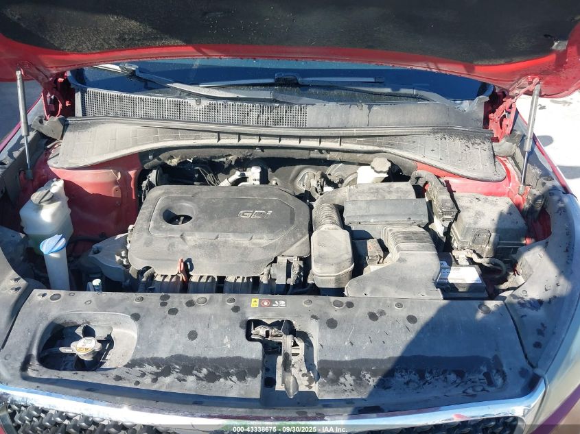 2016 Kia Sorento 2.4L Lx VIN: 5XYPG4A3XGG050676 Lot: 43338675