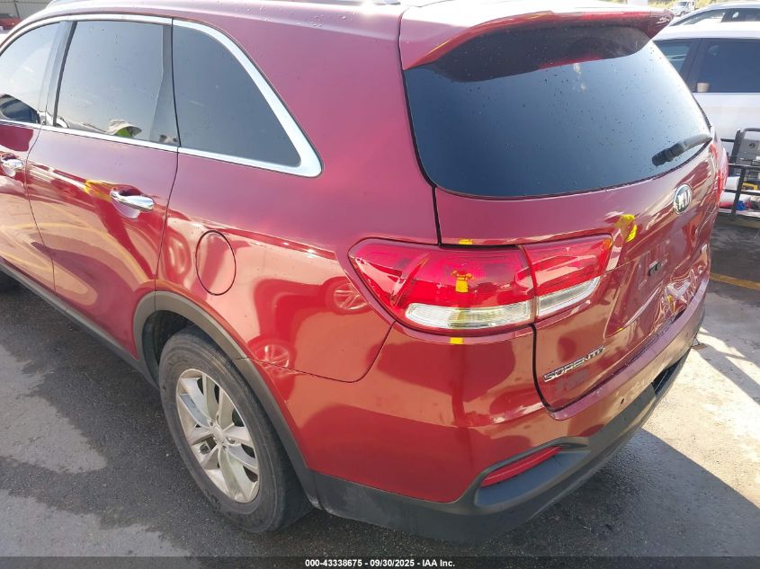 2016 Kia Sorento 2.4L Lx VIN: 5XYPG4A3XGG050676 Lot: 43338675