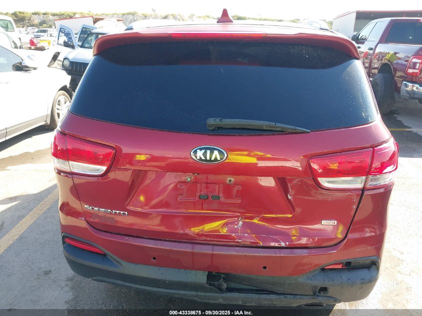 2016 Kia Sorento 2.4L Lx VIN: 5XYPG4A3XGG050676 Lot: 43338675