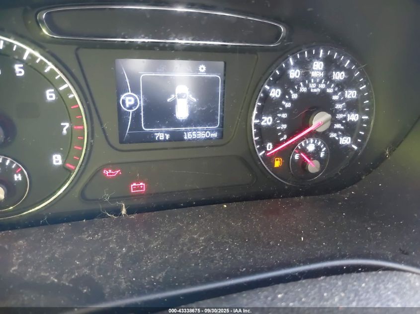 2016 Kia Sorento 2.4L Lx VIN: 5XYPG4A3XGG050676 Lot: 43338675