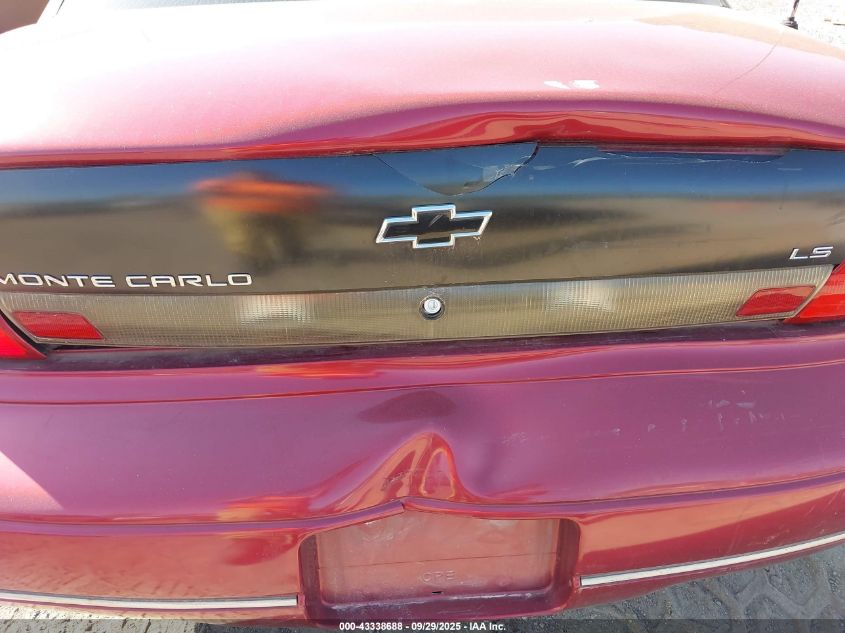 1995 Chevrolet Monte Carlo Ls VIN: 2G1WW12M3S9312779 Lot: 43338688