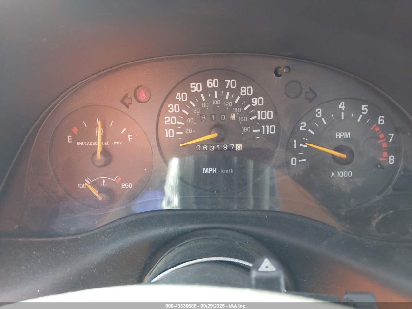 1995 Chevrolet Monte Carlo Ls VIN: 2G1WW12M3S9312779 Lot: 43338688