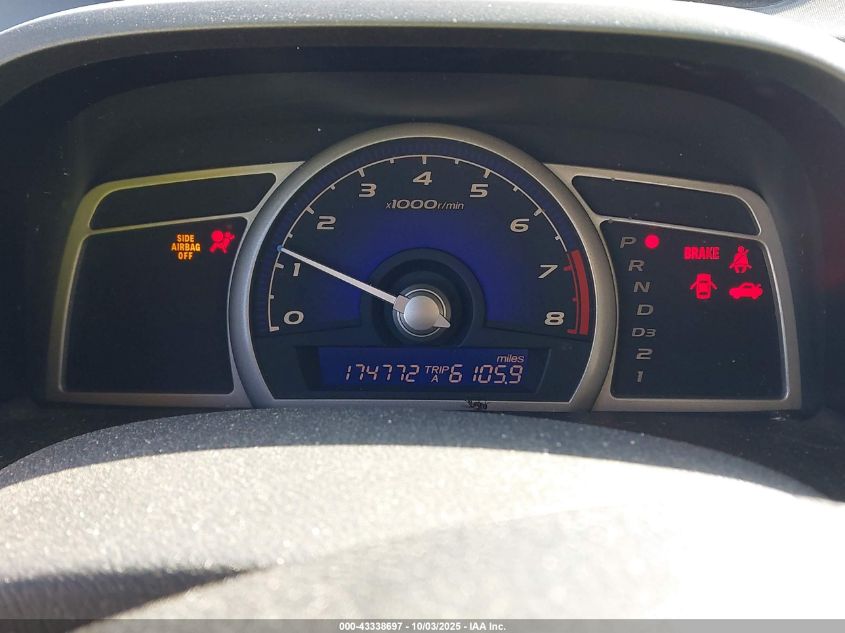 2007 Honda Civic Lx VIN: 1HGFA16587L127900 Lot: 43338697