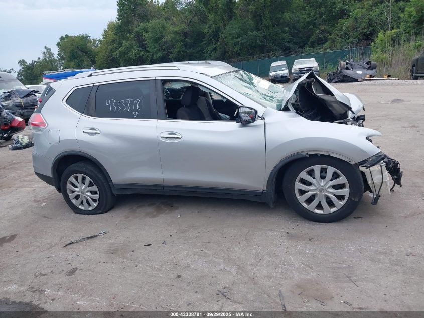 2016 Nissan Rogue S VIN: KNMAT2MV8GP707684 Lot: 43338781