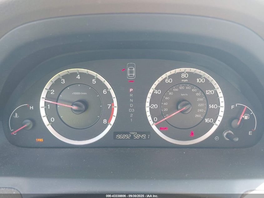 2009 Honda Accord 2.4 Lx VIN: 1HGCP26339A005031 Lot: 43338806