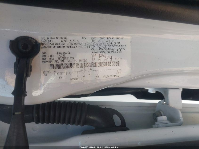 2017 Ford Focus Sel VIN: 1FADP3H24HL332897 Lot: 43338968