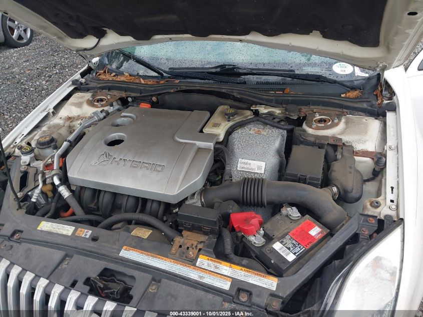 2010 Mercury Milan Hybrid VIN: 3MEDM0L30AR663001 Lot: 43339001