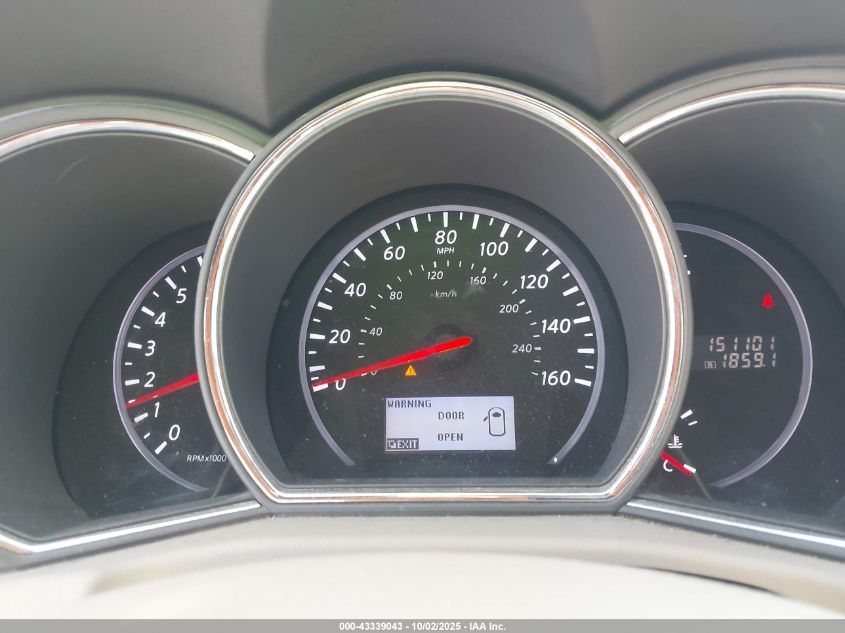 2012 Nissan Murano Sv VIN: JN8AZ1MW6CW212762 Lot: 43339043