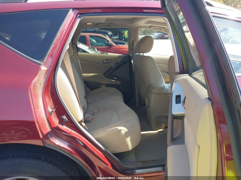 2012 Nissan Murano Sv VIN: JN8AZ1MW6CW212762 Lot: 43339043