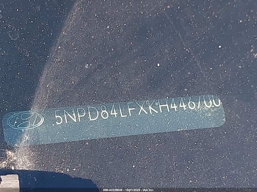 2019 Hyundai Elantra Value Edition VIN: 5NPD84LFXKH446700 Lot: 43339045