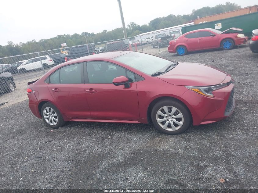 2022 Toyota Corolla Le VIN: 5YFEPMAE3NP387059 Lot: 43339064