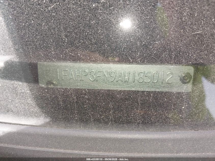 2010 Ford Focus Se VIN: 1FAHP3FN9AW185012 Lot: 43339110