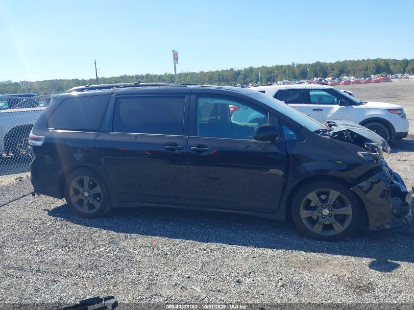 2012 Toyota Sienna Se 8 Passenger VIN: 5TDXK3DC6CS189981 Lot: 43339183