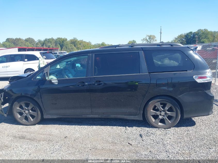 2012 Toyota Sienna Se 8 Passenger VIN: 5TDXK3DC6CS189981 Lot: 43339183