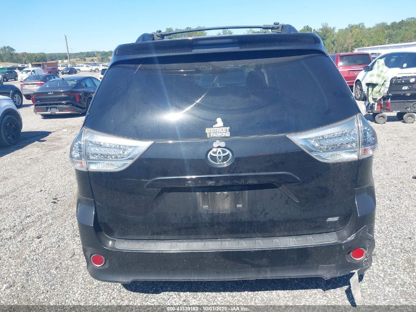 2012 Toyota Sienna Se 8 Passenger VIN: 5TDXK3DC6CS189981 Lot: 43339183