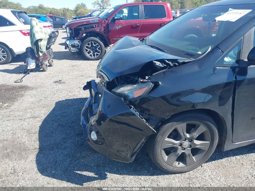 2012 Toyota Sienna Se 8 Passenger VIN: 5TDXK3DC6CS189981 Lot: 43339183