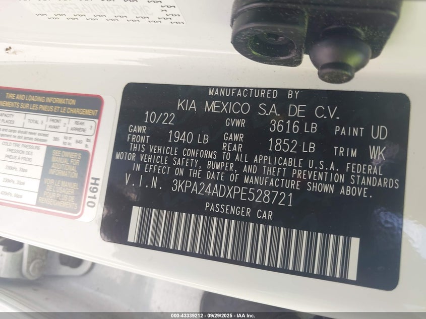 2023 KIA RIO S - 3KPA24ADXPE528721