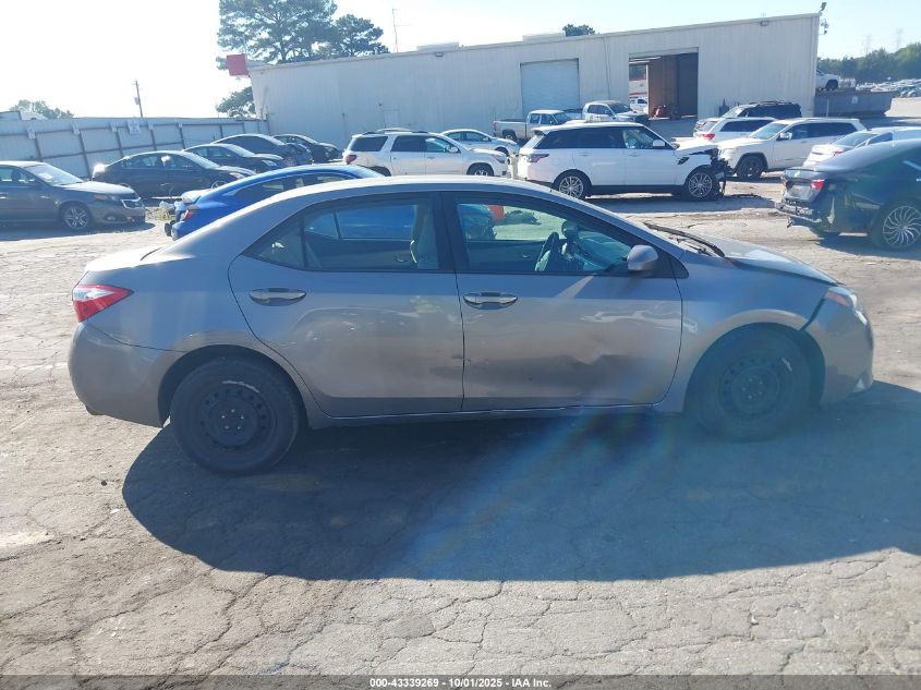 2014 Toyota Corolla Le VIN: 2T1BURHE4EC014952 Lot: 43339269