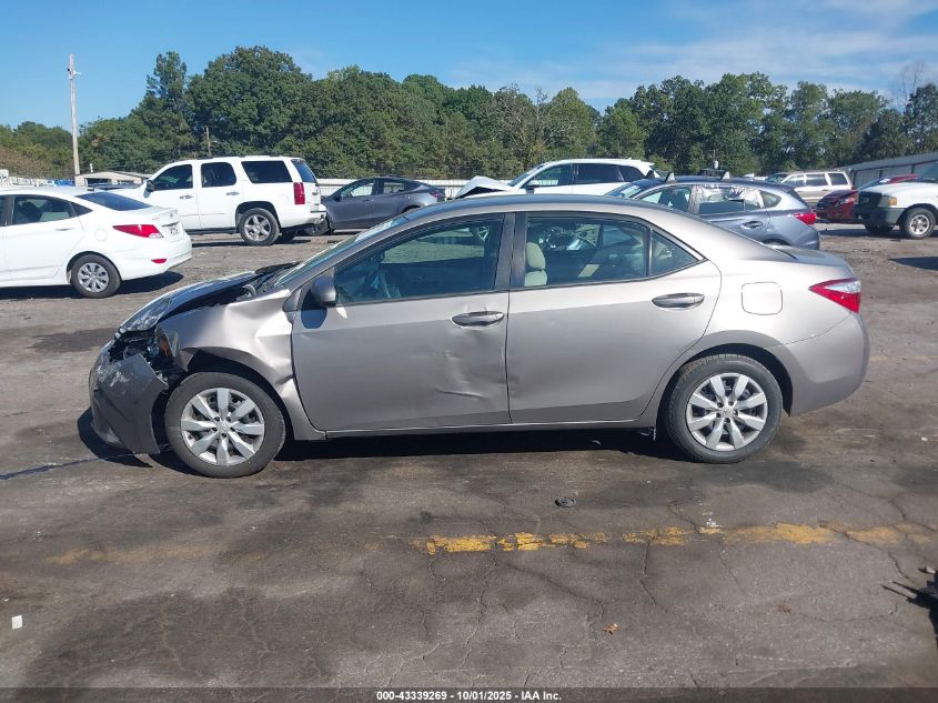 2014 Toyota Corolla Le VIN: 2T1BURHE4EC014952 Lot: 43339269