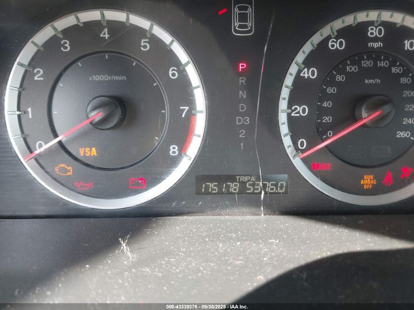 2009 Honda Accord 2.4 Ex-L VIN: 1HGCP26889A012035 Lot: 43339376