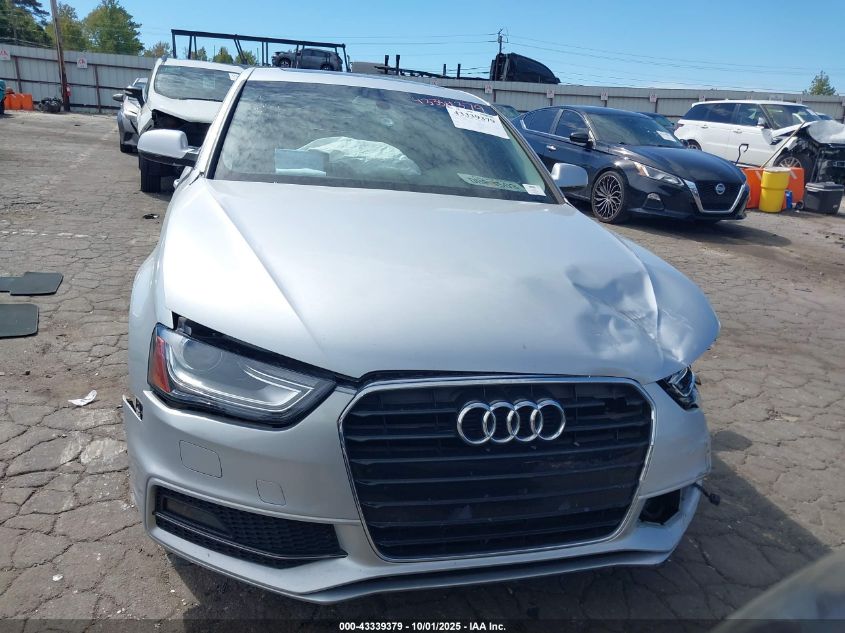 2014 Audi A4 2.0T Premium VIN: WAUAFAFL4EN043676 Lot: 43339379