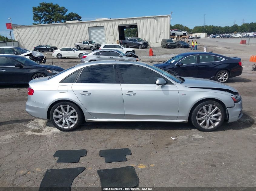 2014 Audi A4 2.0T Premium VIN: WAUAFAFL4EN043676 Lot: 43339379