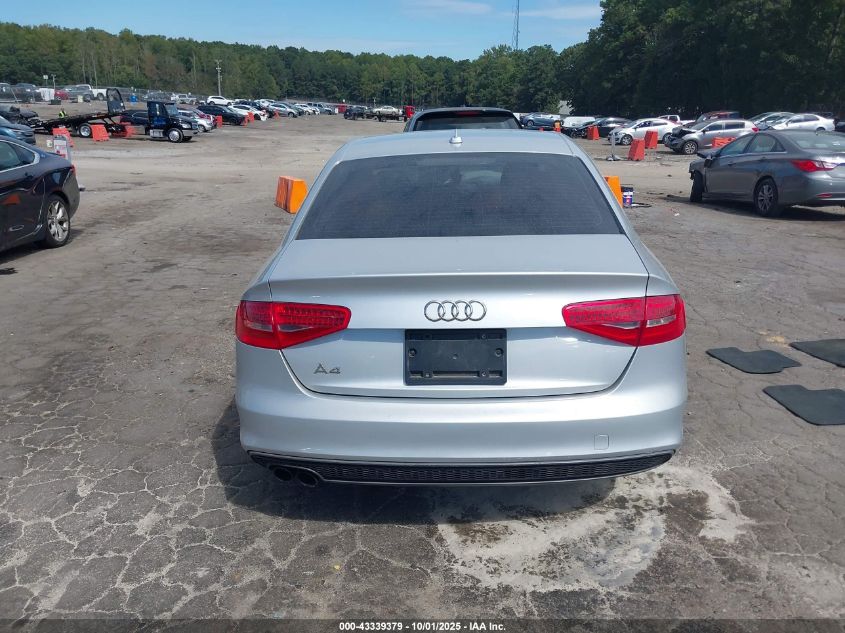 2014 Audi A4 2.0T Premium VIN: WAUAFAFL4EN043676 Lot: 43339379