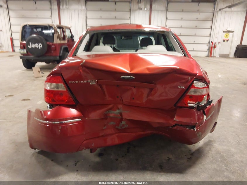 2006 Ford Five Hundred Sel VIN: 1FAHP27106G138572 Lot: 43339395