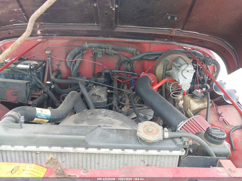 1993 Jeep Wrangler / Yj S VIN: 1J4FY19P6PP245034 Lot: 43339399