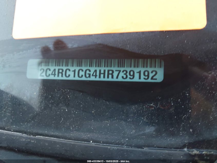 2017 Chrysler Pacifica Lx VIN: 2C4RC1CG4HR739192 Lot: 43339413