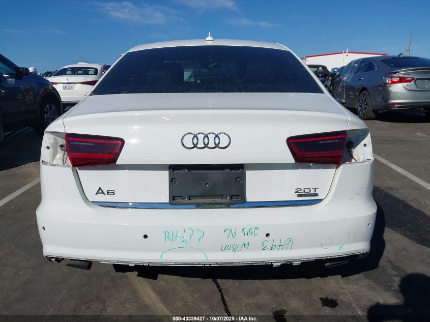 2016 Audi A6 2.0T Premium Plus VIN: WAUGFAFC8GN010676 Lot: 43339427
