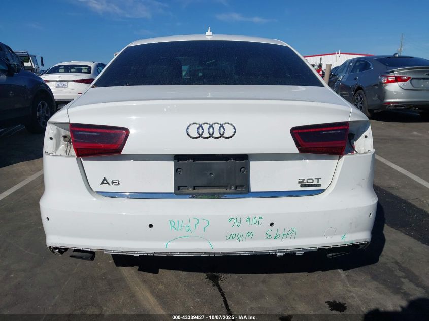 2016 Audi A6 2.0T Premium Plus VIN: WAUGFAFC8GN010676 Lot: 43339427
