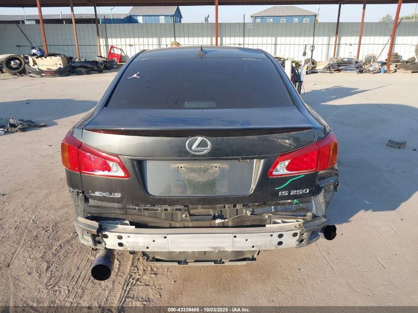 2009 Lexus Is 250 VIN: JTHBK262292092087 Lot: 43339465