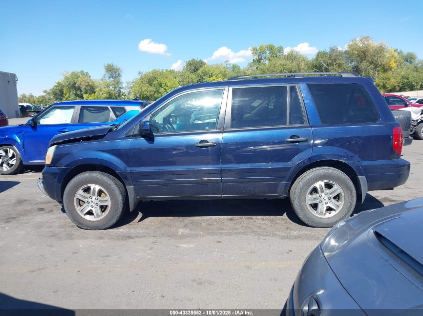 2004 Honda Pilot Ex-L VIN: 2HKYF18574H555012 Lot: 43339553