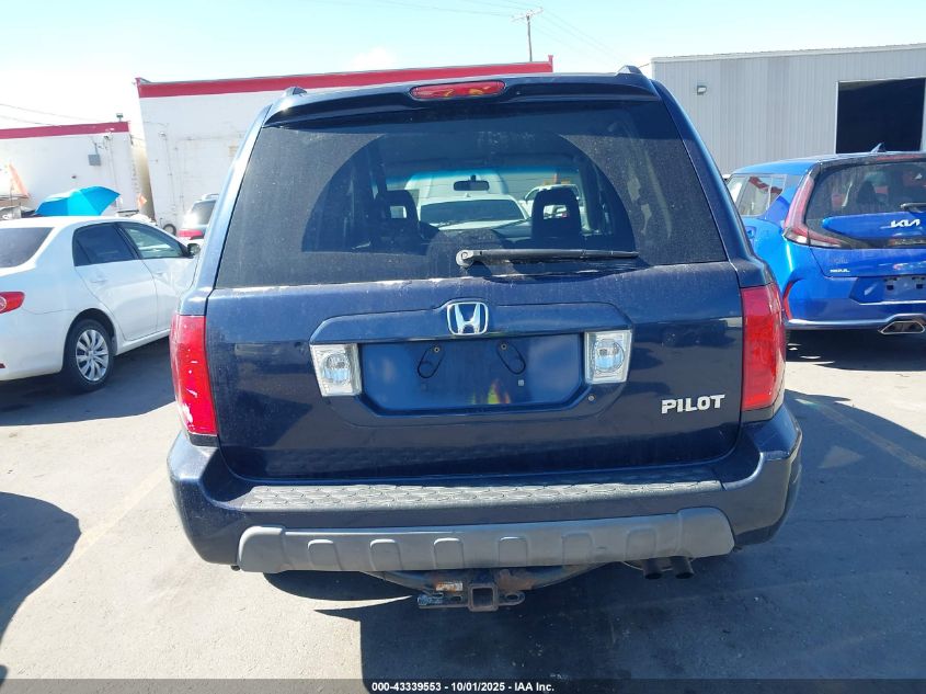 2004 Honda Pilot Ex-L VIN: 2HKYF18574H555012 Lot: 43339553