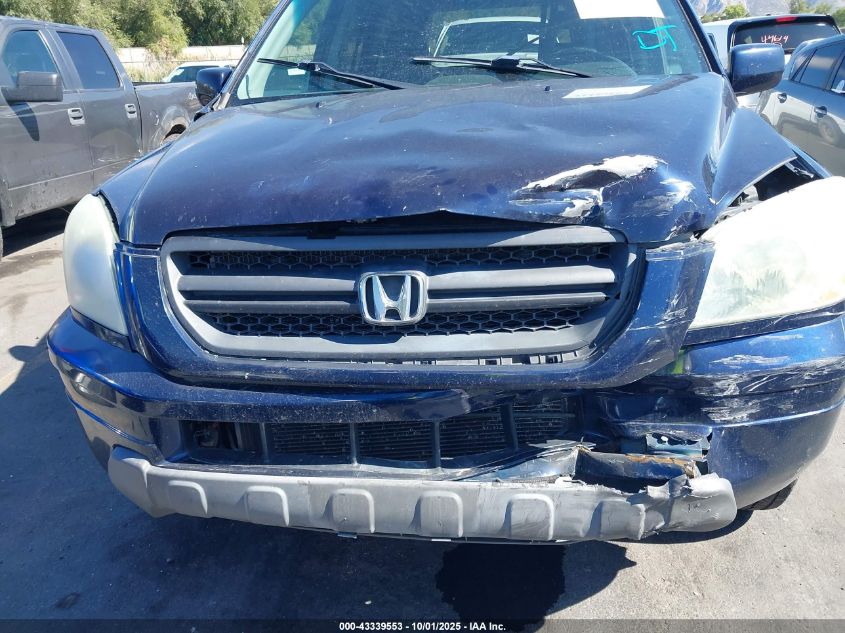 2004 Honda Pilot Ex-L VIN: 2HKYF18574H555012 Lot: 43339553