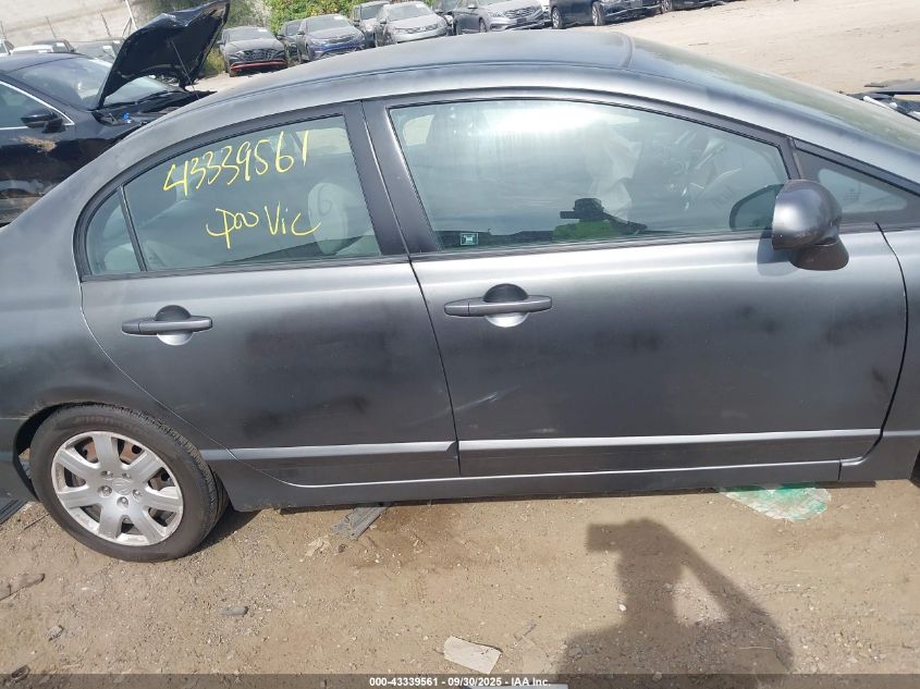 2009 Honda Civic Lx VIN: 2HGFA16529H310936 Lot: 43339561