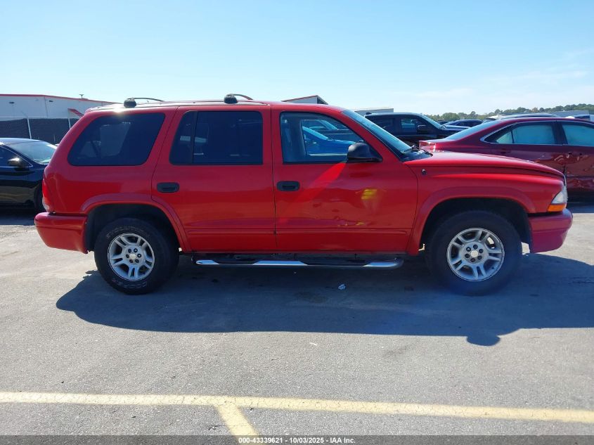2003 Dodge Durango Slt VIN: 1D4HR48Z93F600653 Lot: 43339621