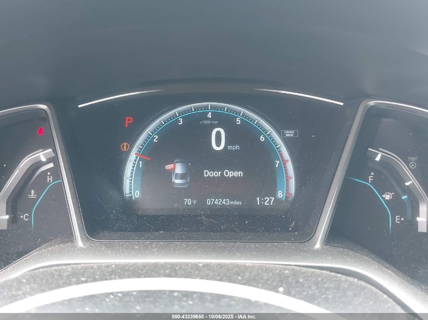 2018 Honda Civic Ex VIN: 2HGFC2F77JH507042 Lot: 43339650