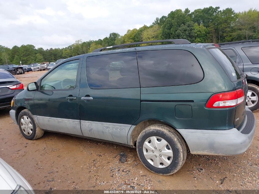 2003 Toyota Sienna Ce VIN: 4T3ZF19C23U542936 Lot: 43339779
