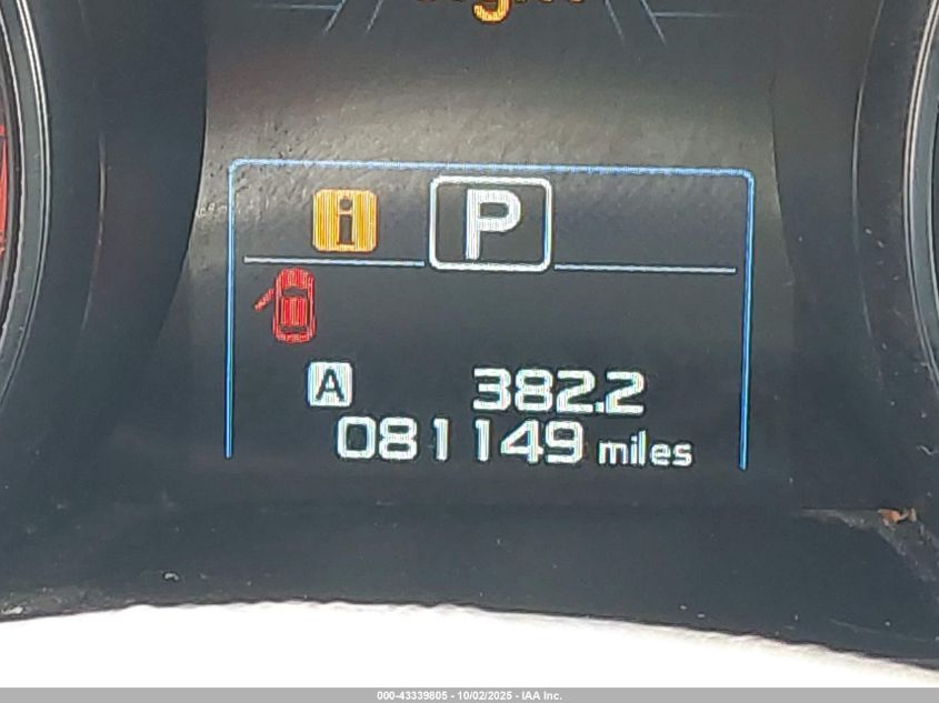 2019 Subaru Outback 2.5I Premium VIN: 4S4BSAFC7K3375312 Lot: 43339805