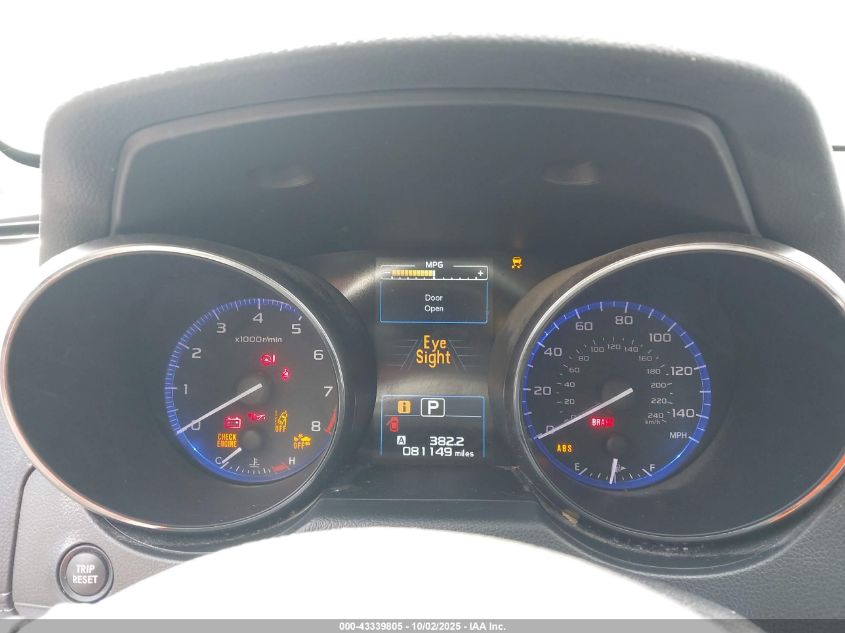 2019 Subaru Outback 2.5I Premium VIN: 4S4BSAFC7K3375312 Lot: 43339805